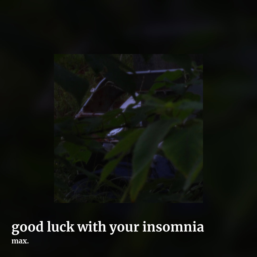 good luck with your insomnia by max., square clean share image