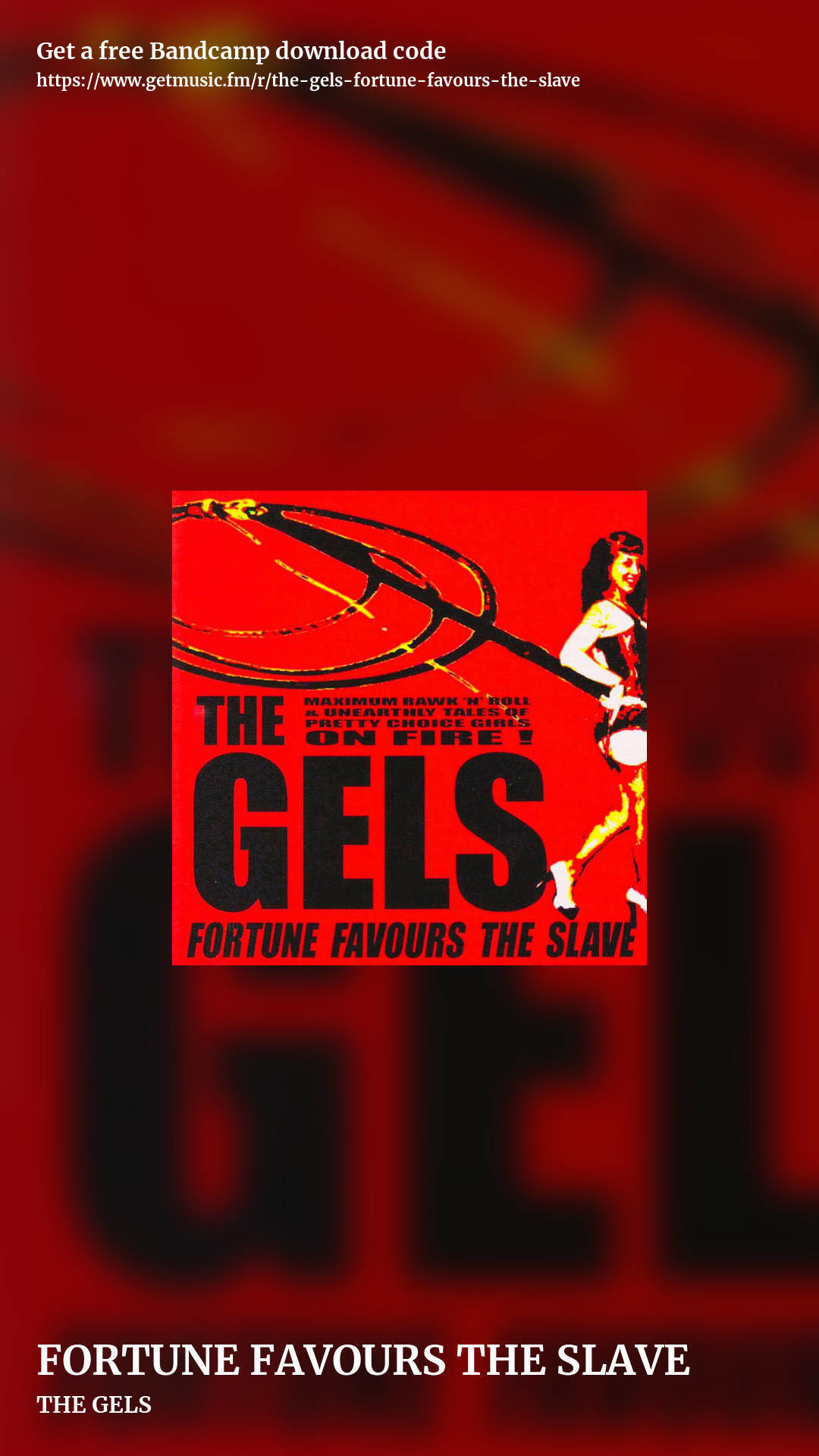 FORTUNE FAVOURS THE SLAVE by THE GELS, story promo share image