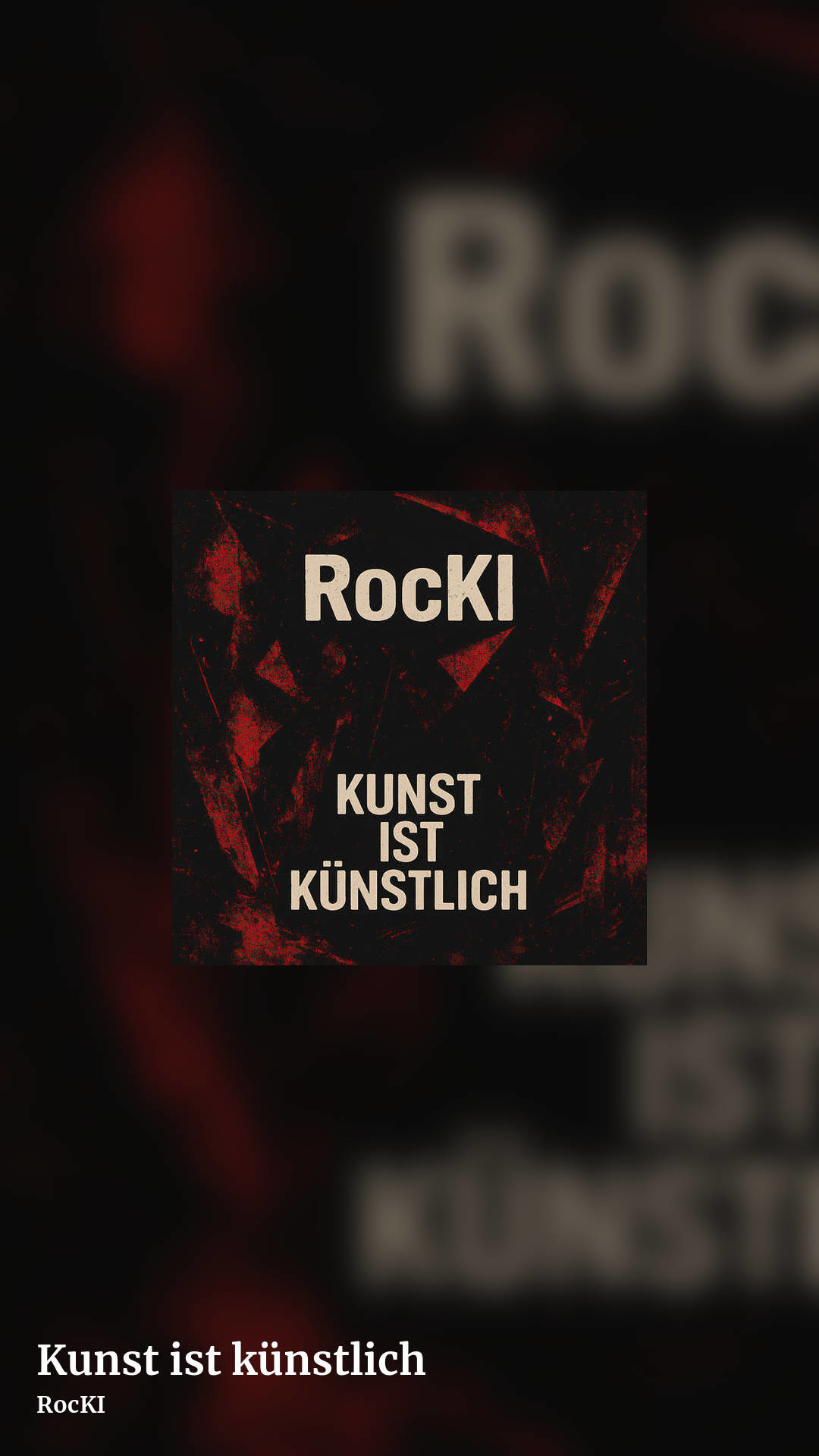 Kunst ist künstlich by RocKI, story clean share image