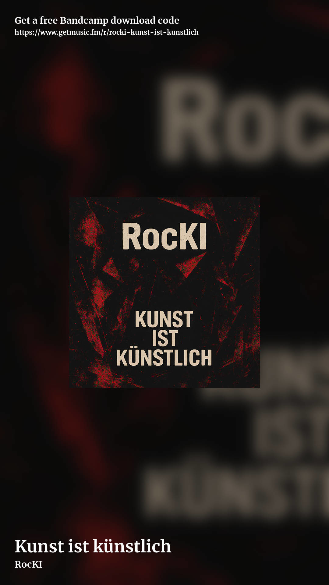 Kunst ist künstlich by RocKI, story promo share image