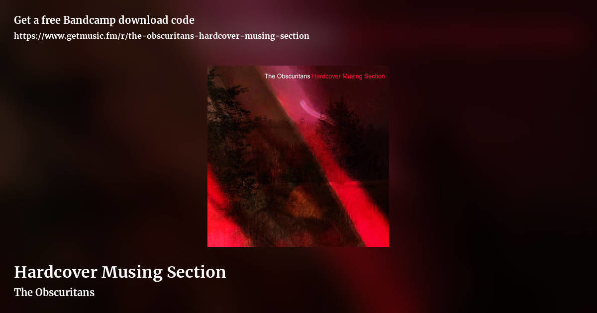 Hardcover Musing Section by The Obscuritans, landscape promo share image