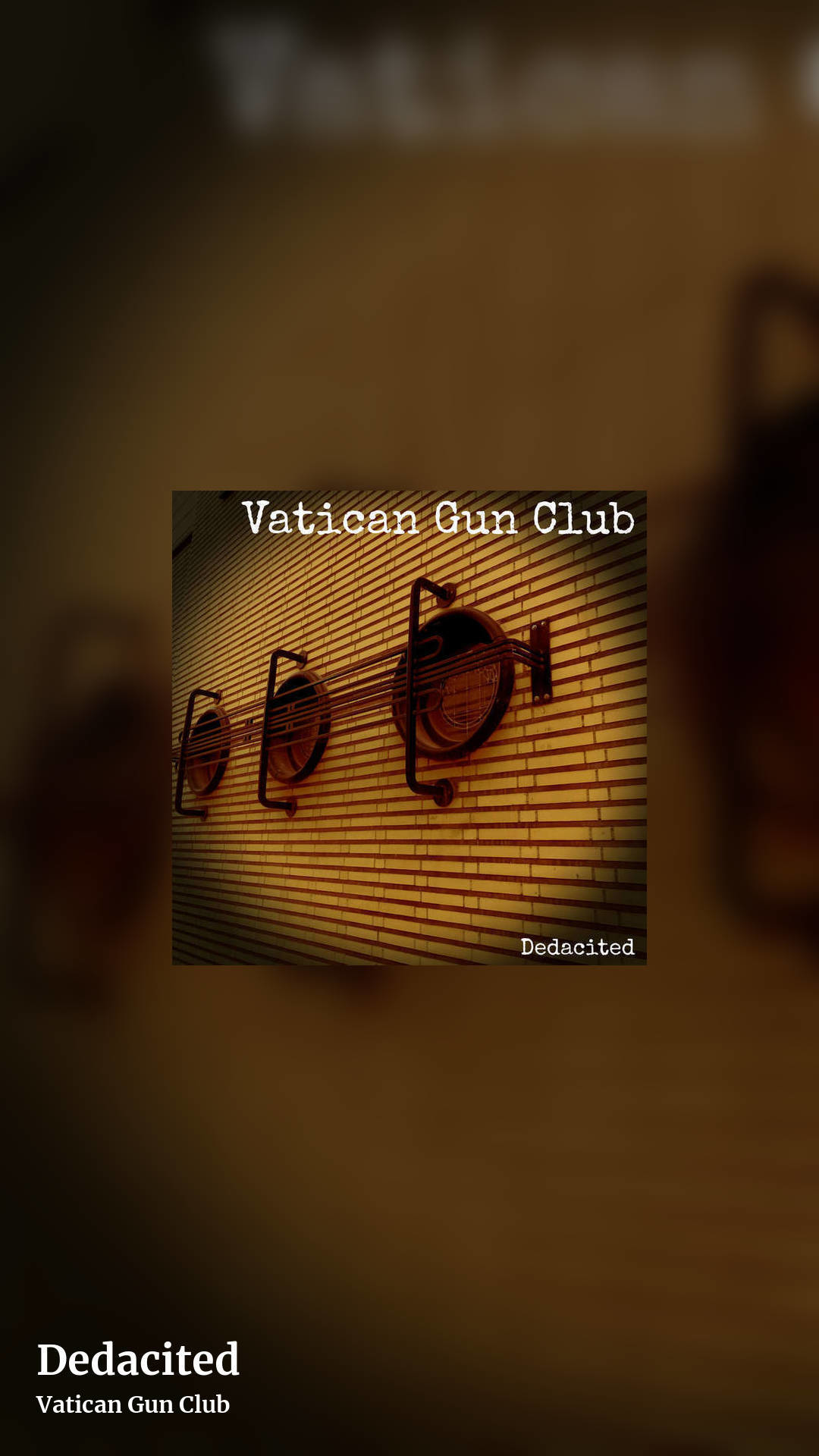 Dedacited by Vatican Gun Club, story clean share image