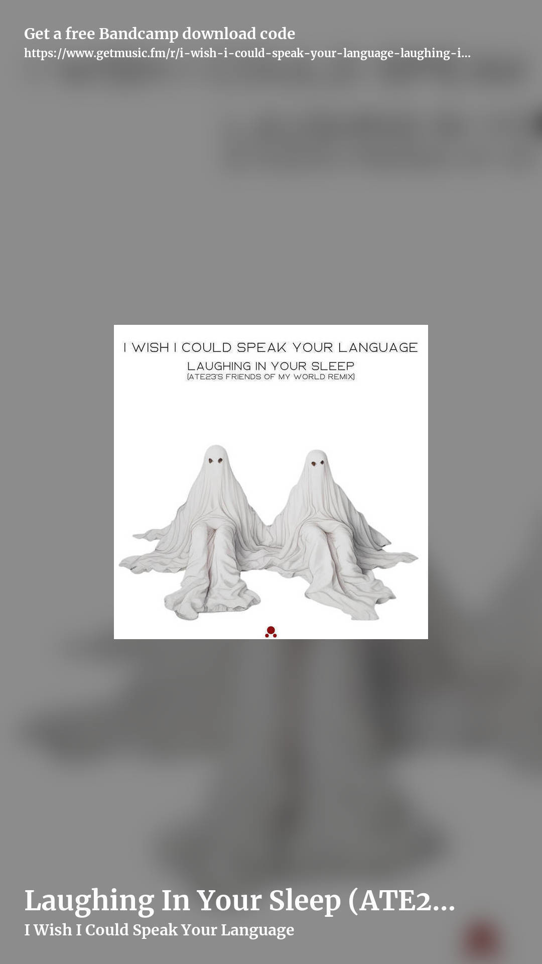Laughing In Your Sleep (ATE23’s Friends Of My World Remix) by I Wish I Could Speak Your Language, story promo share image