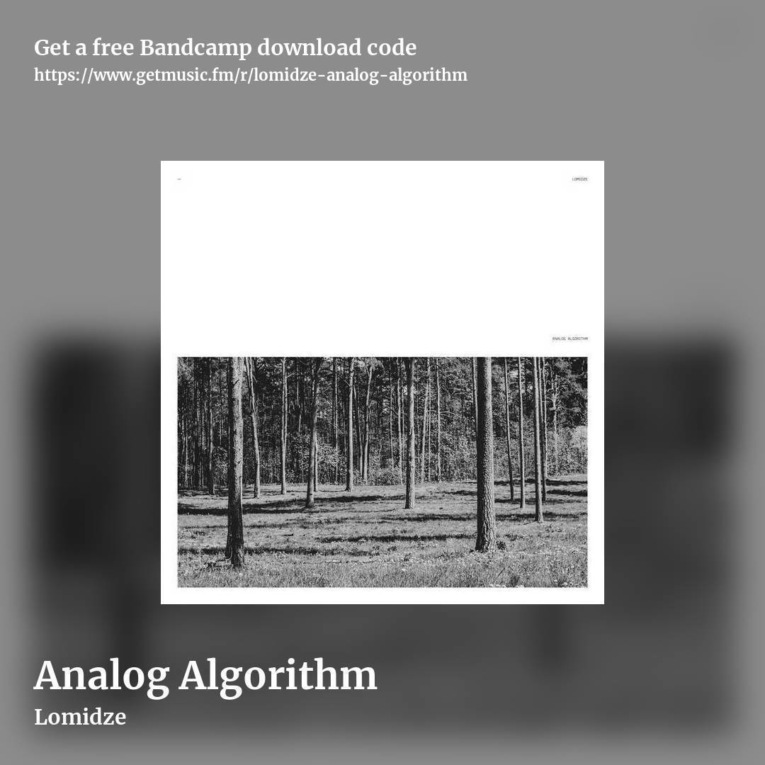 Analog Algorithm by Lomidze, square promo share image