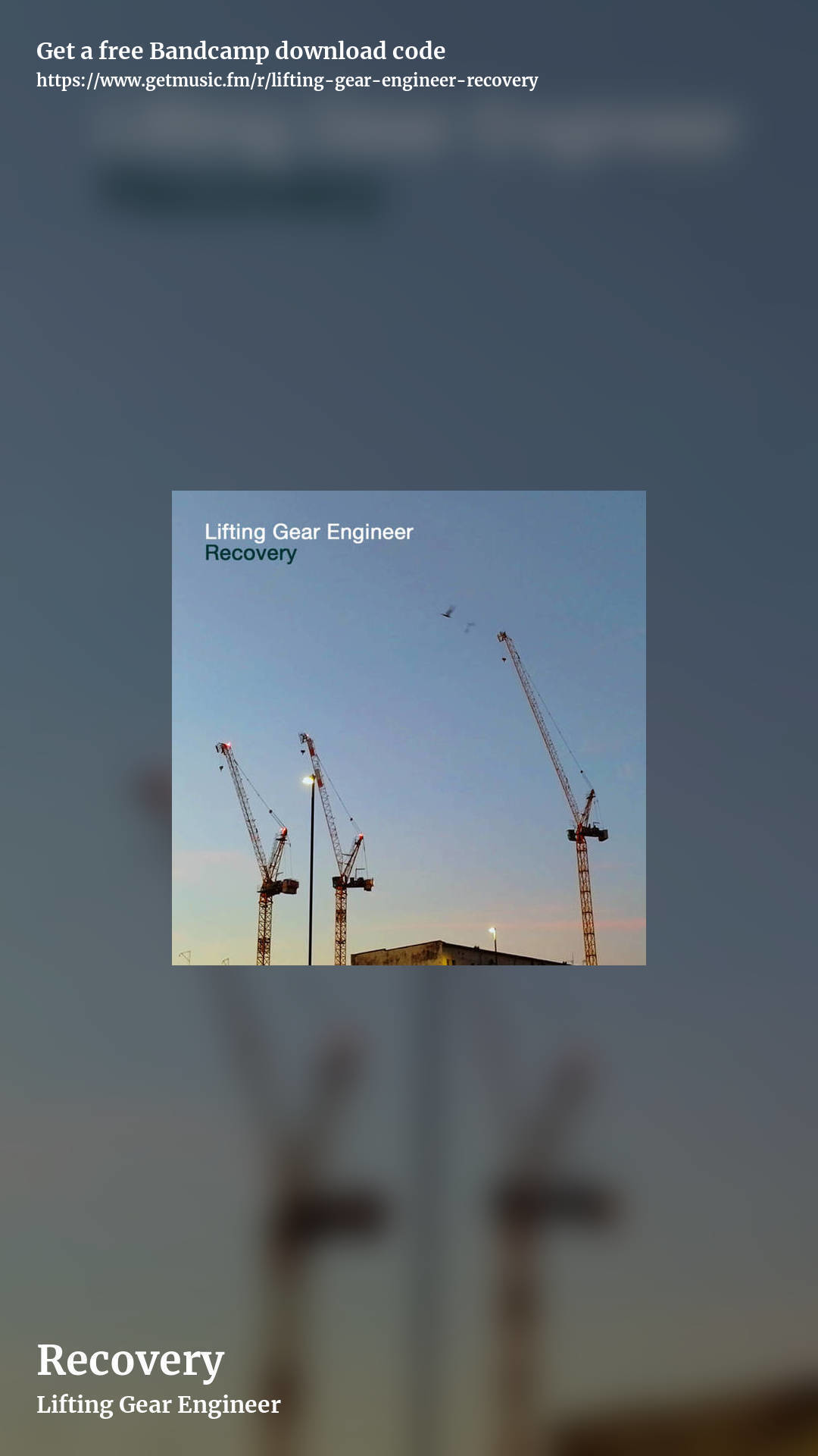 Recovery by Lifting Gear Engineer, story promo share image