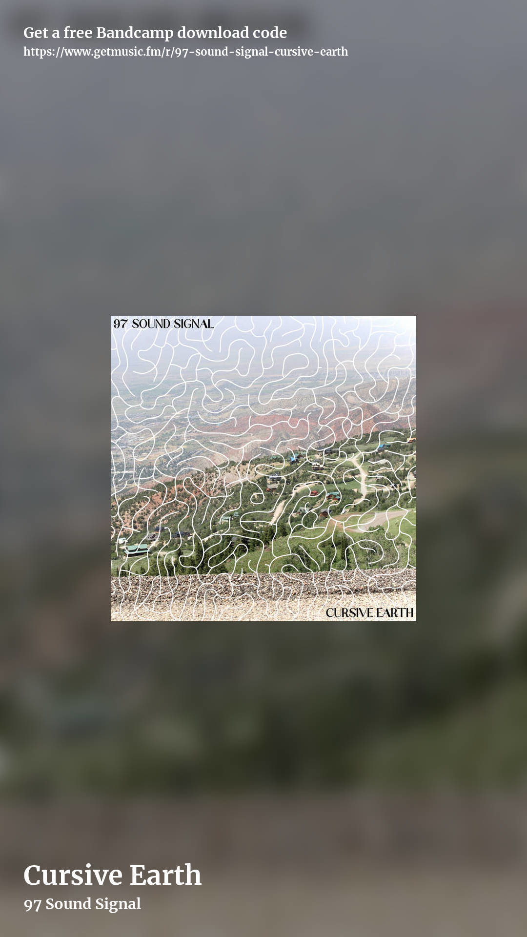 Cursive Earth by 97 Sound Signal, story promo share image