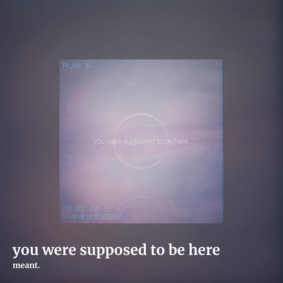 you were supposed to be here by meant., square clean share image