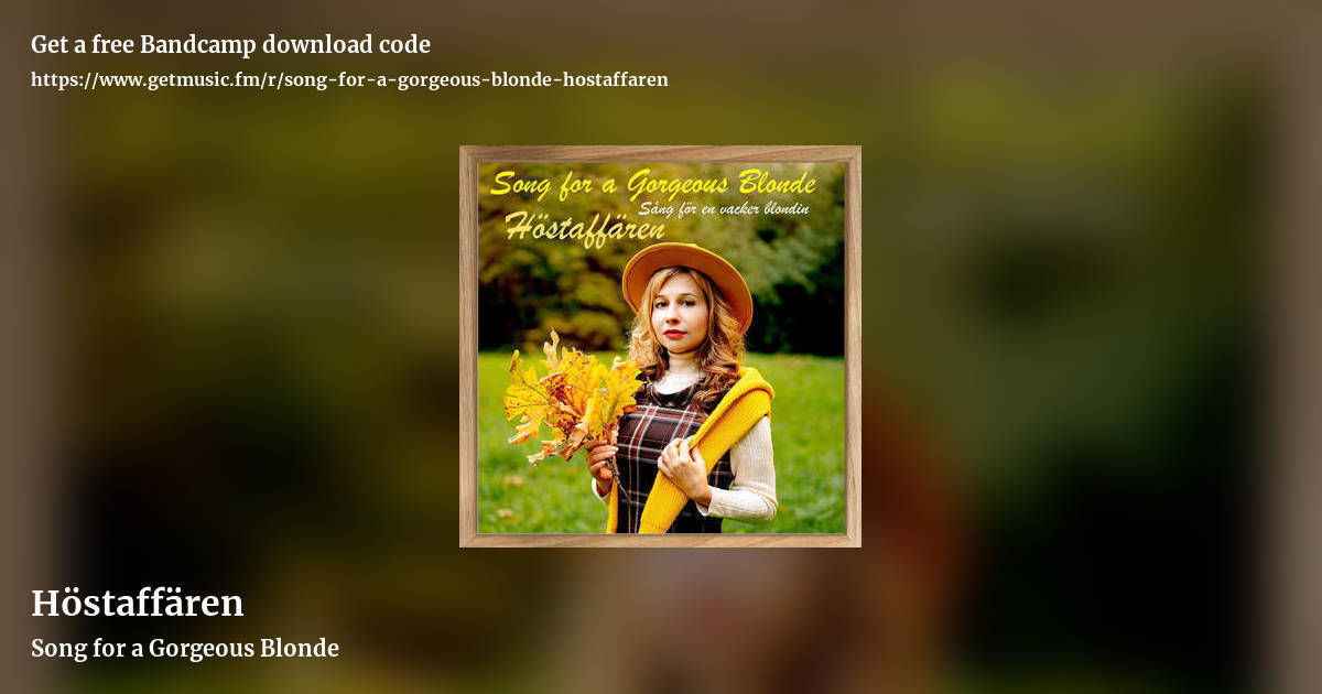 Höstaffären by Song for a Gorgeous Blonde, landscape promo share image