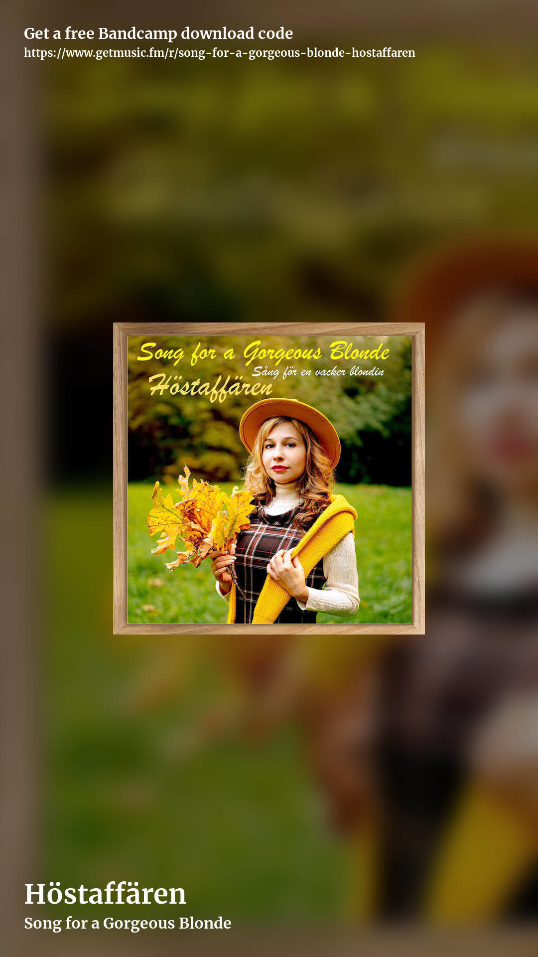 Höstaffären by Song for a Gorgeous Blonde, story promo share image