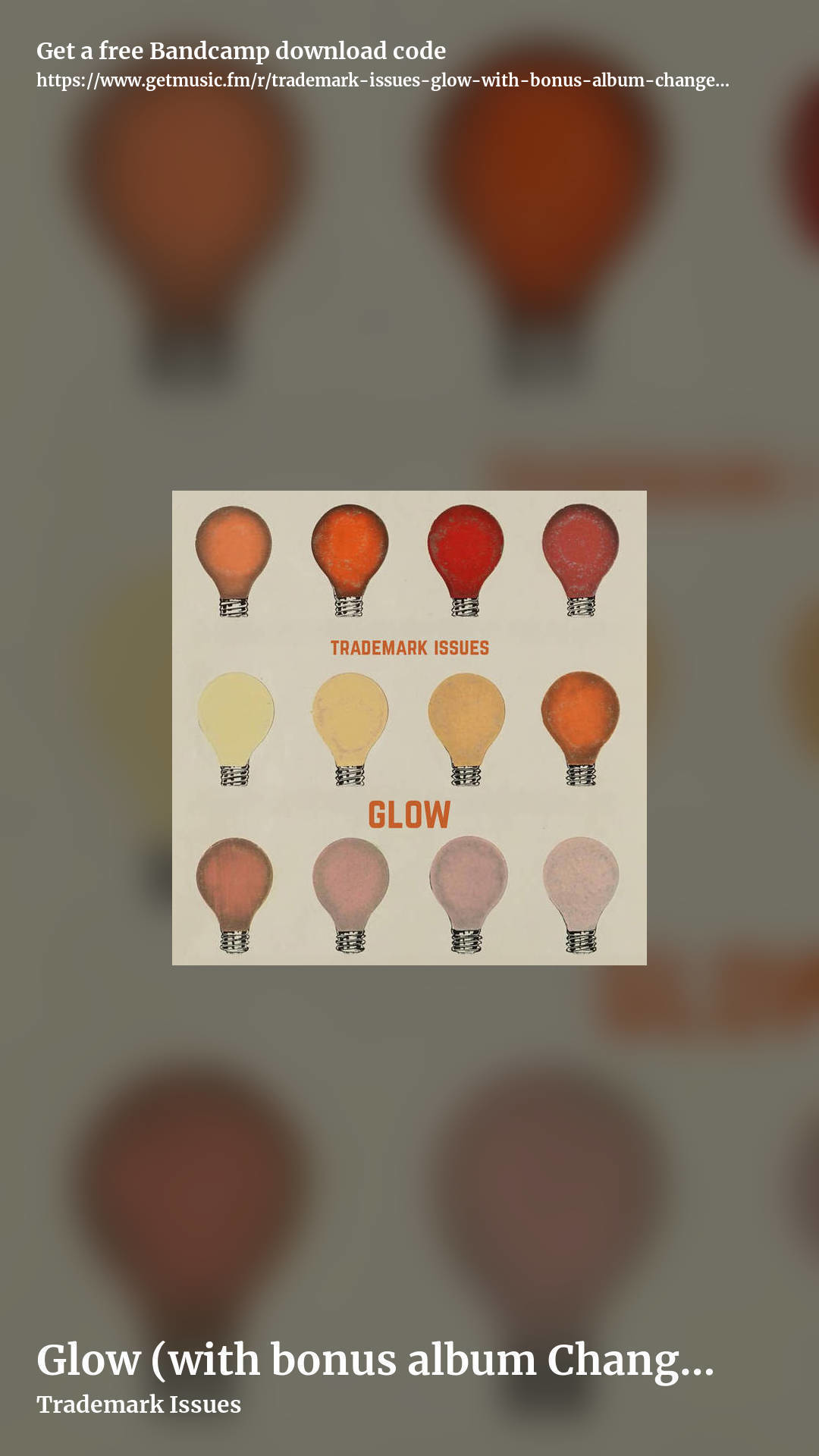 Glow (with bonus album Change This Face) by Trademark Issues, story promo share image