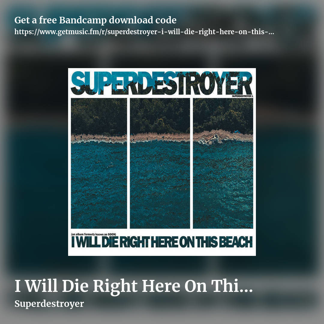 I Will Die Right Here On This Beach by Superdestroyer, square promo share image