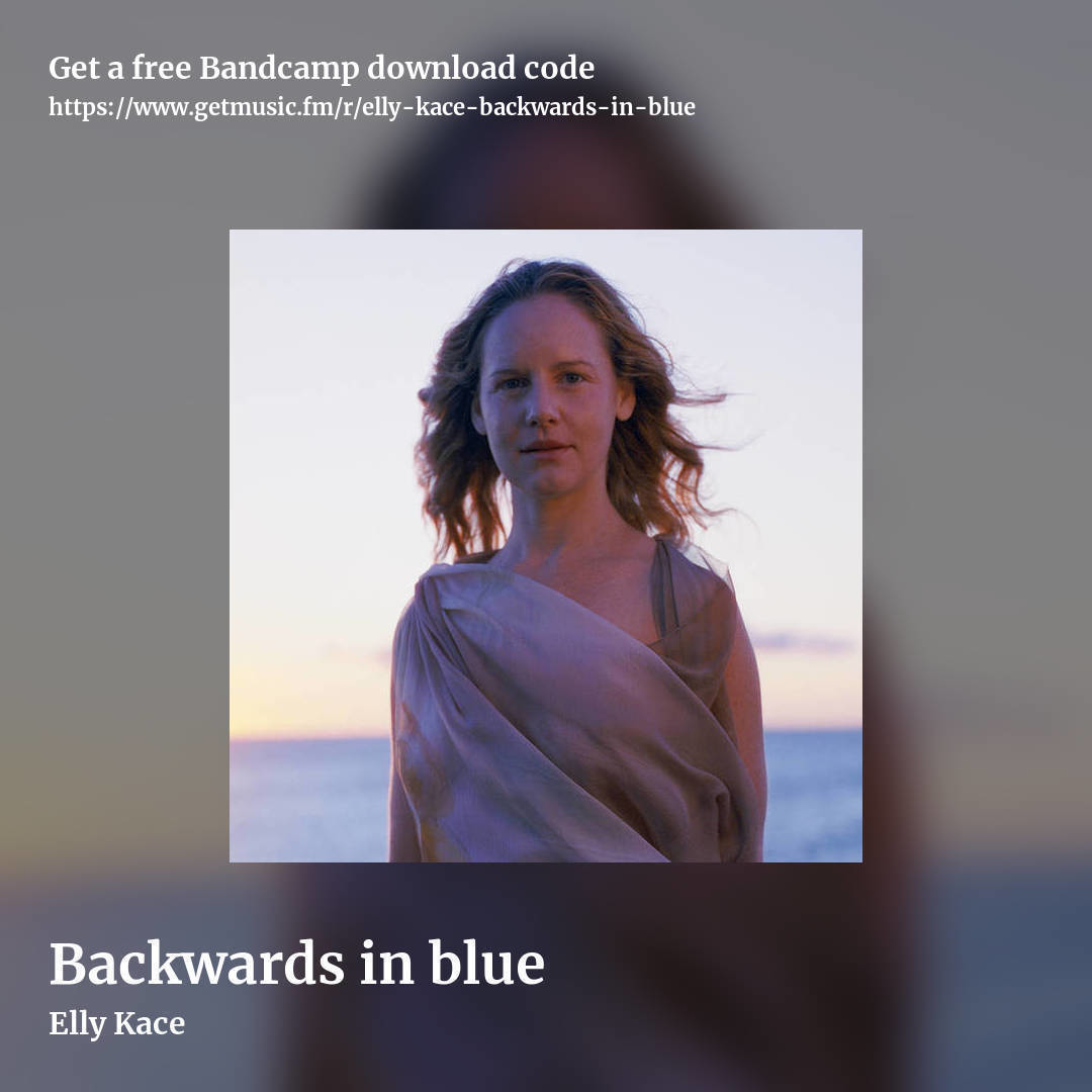 Backwards in blue by Elly Kace, square promo share image