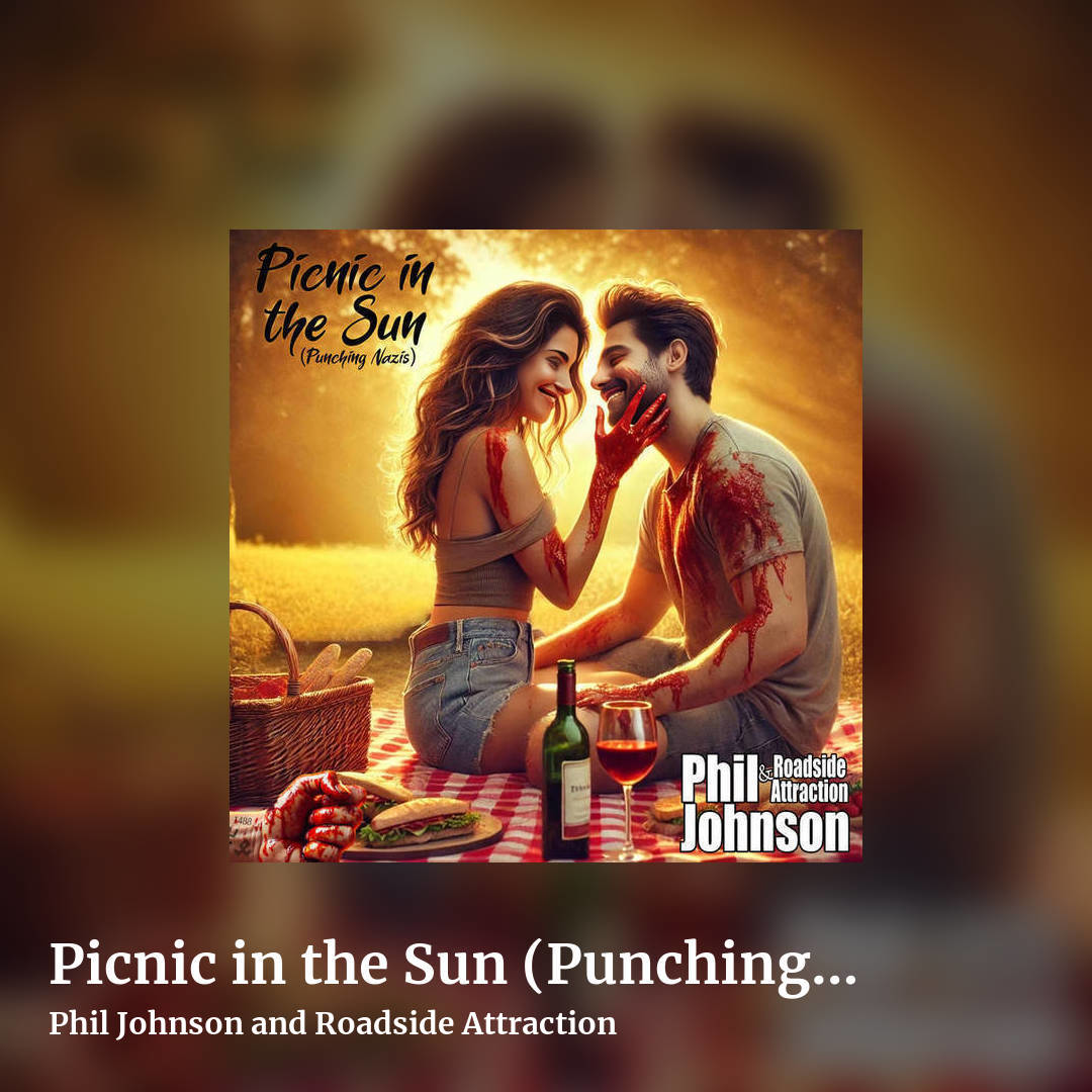 Picnic in the Sun (Punching Nazis) by Phil Johnson and Roadside Attraction, square clean share image
