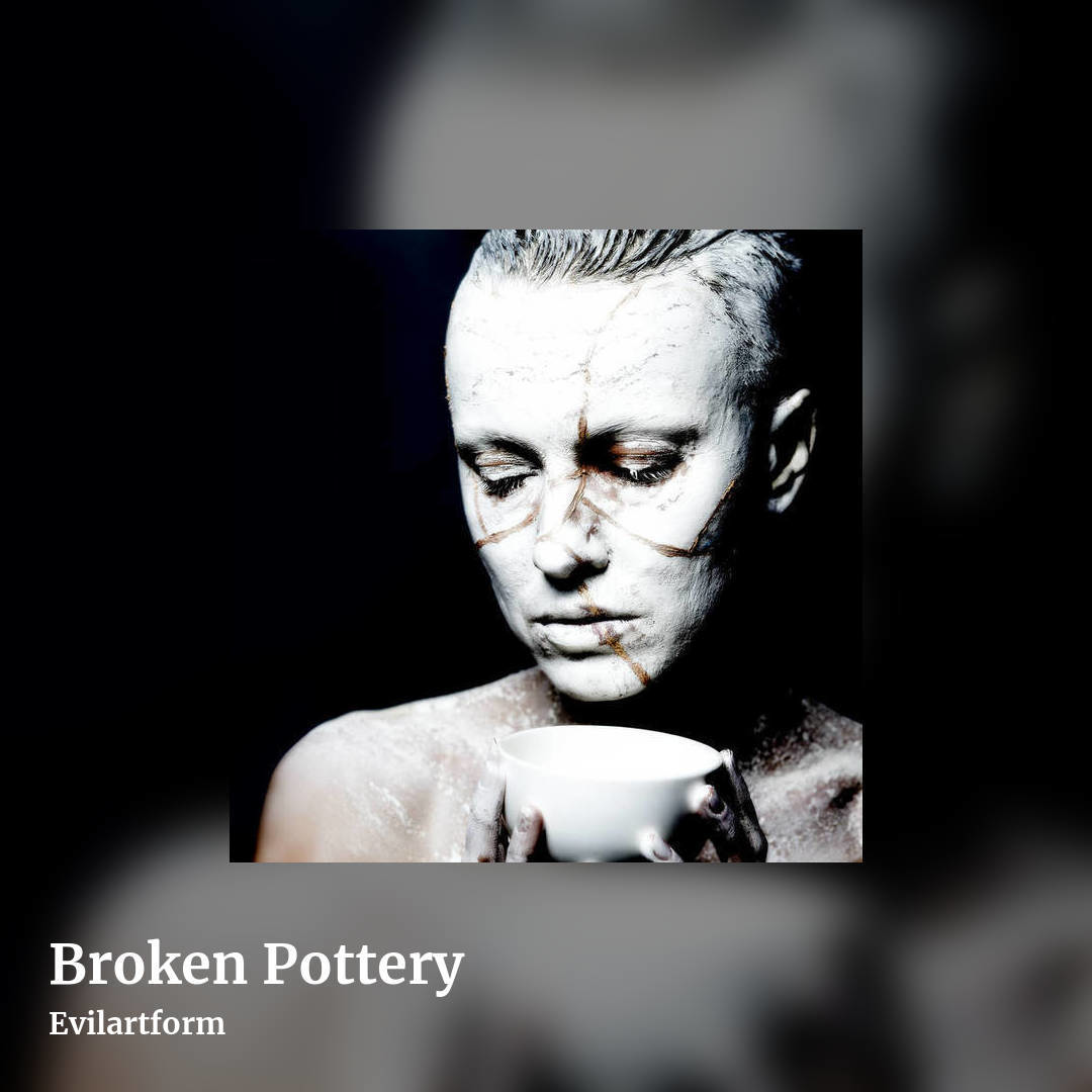 Broken Pottery by Evilartform, square clean share image