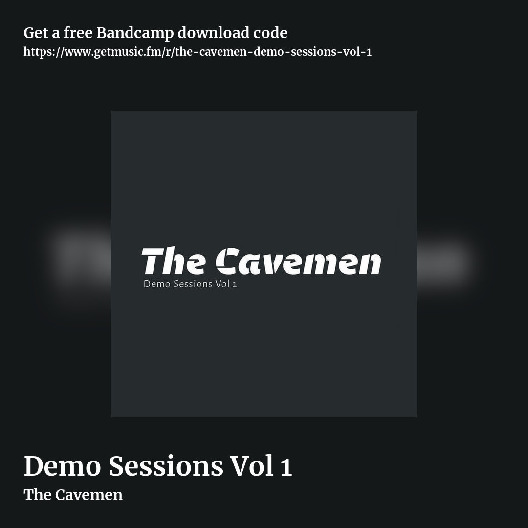 Demo Sessions Vol 1 by The Cavemen, square promo share image