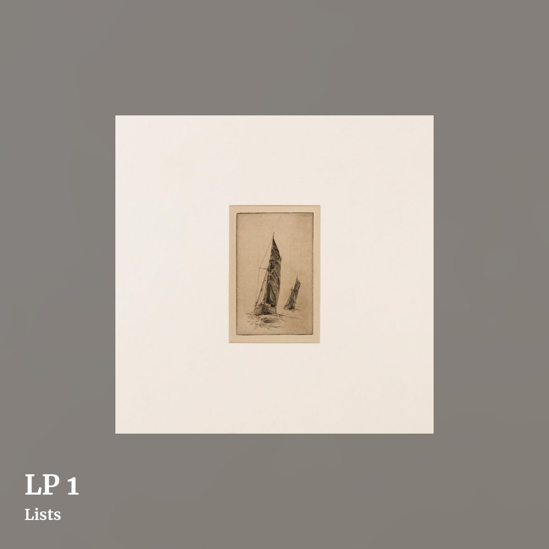 LP 1 by Lists, square clean share image