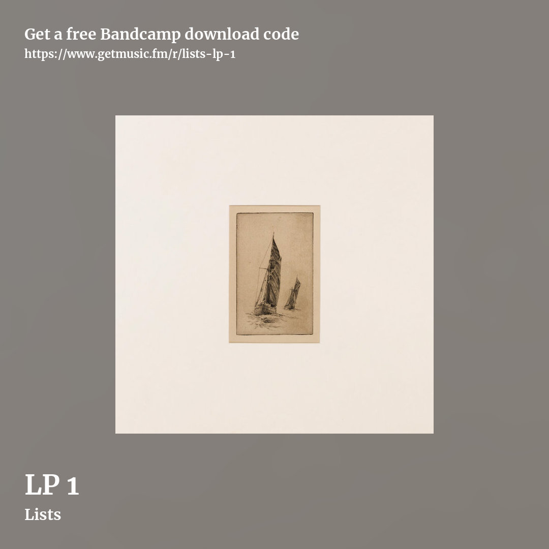 LP 1 by Lists, square promo share image