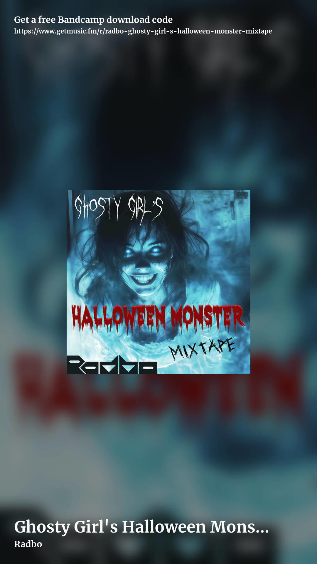 Ghosty Girl's Halloween Monster Mixtape by Radbo, story promo share image