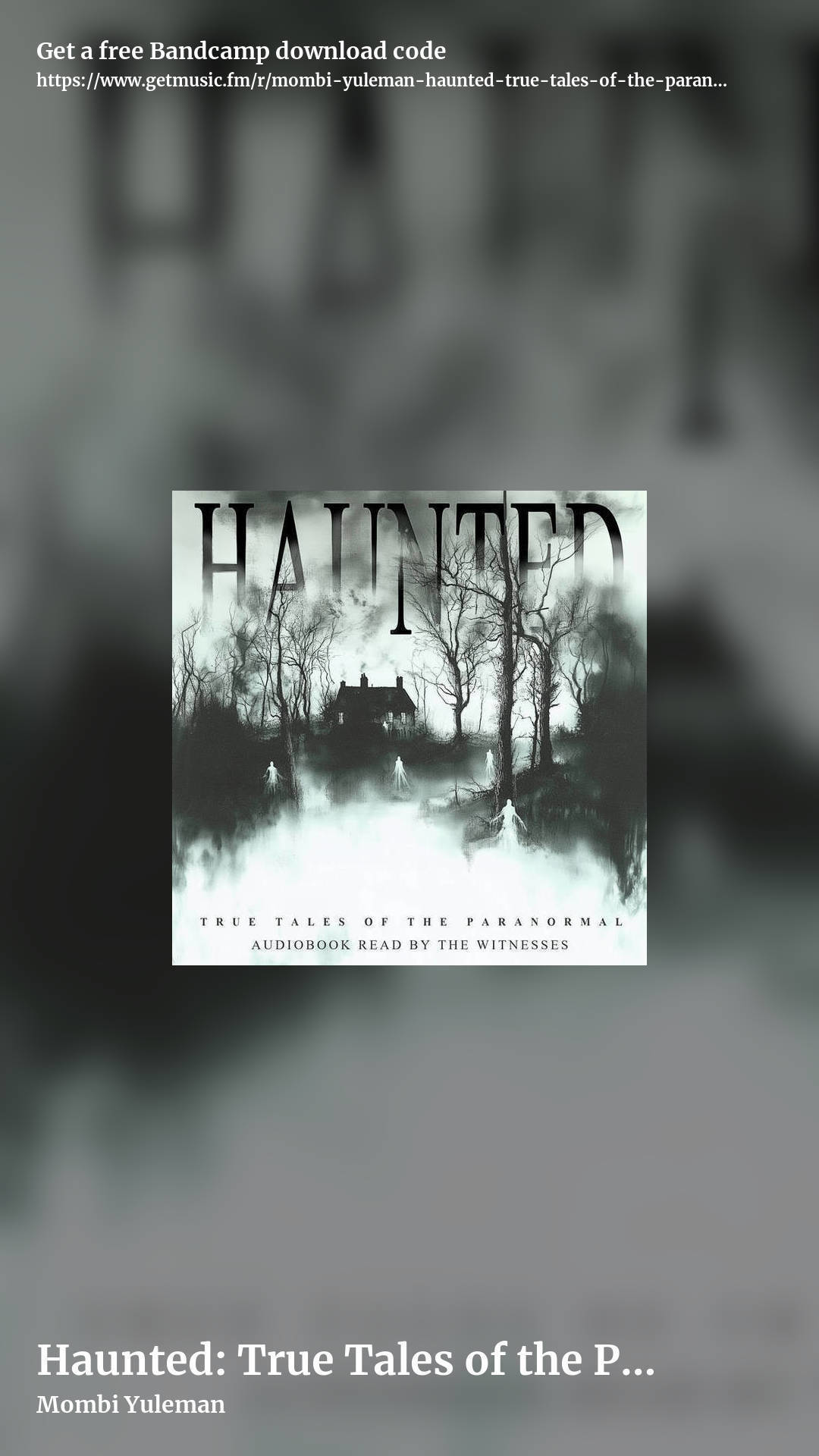 Haunted: True Tales of the Paranormal (Audiobook) by Mombi Yuleman, story promo share image