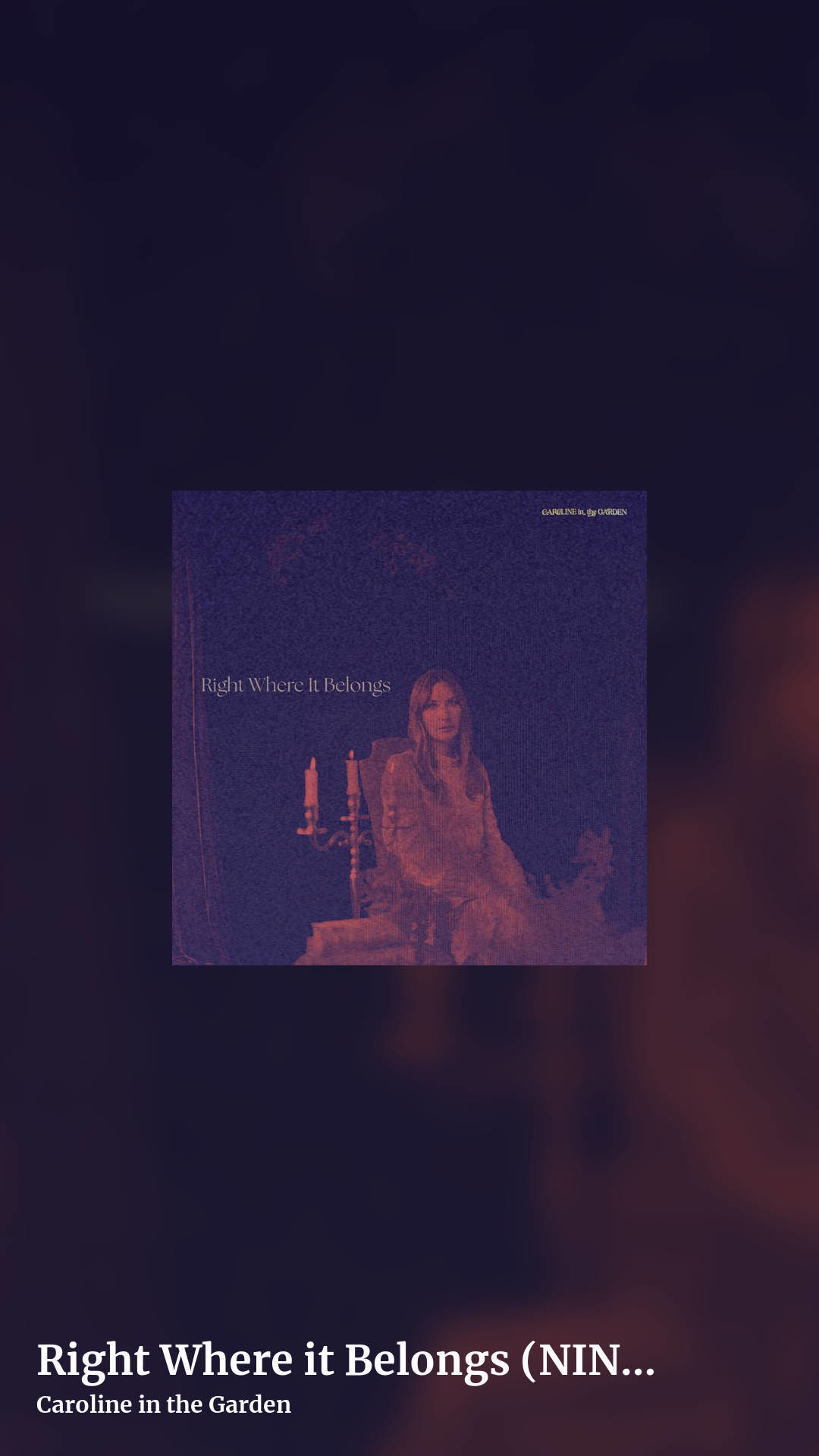 Right Where it Belongs (NIN Cover) by Caroline in the Garden, story clean share image