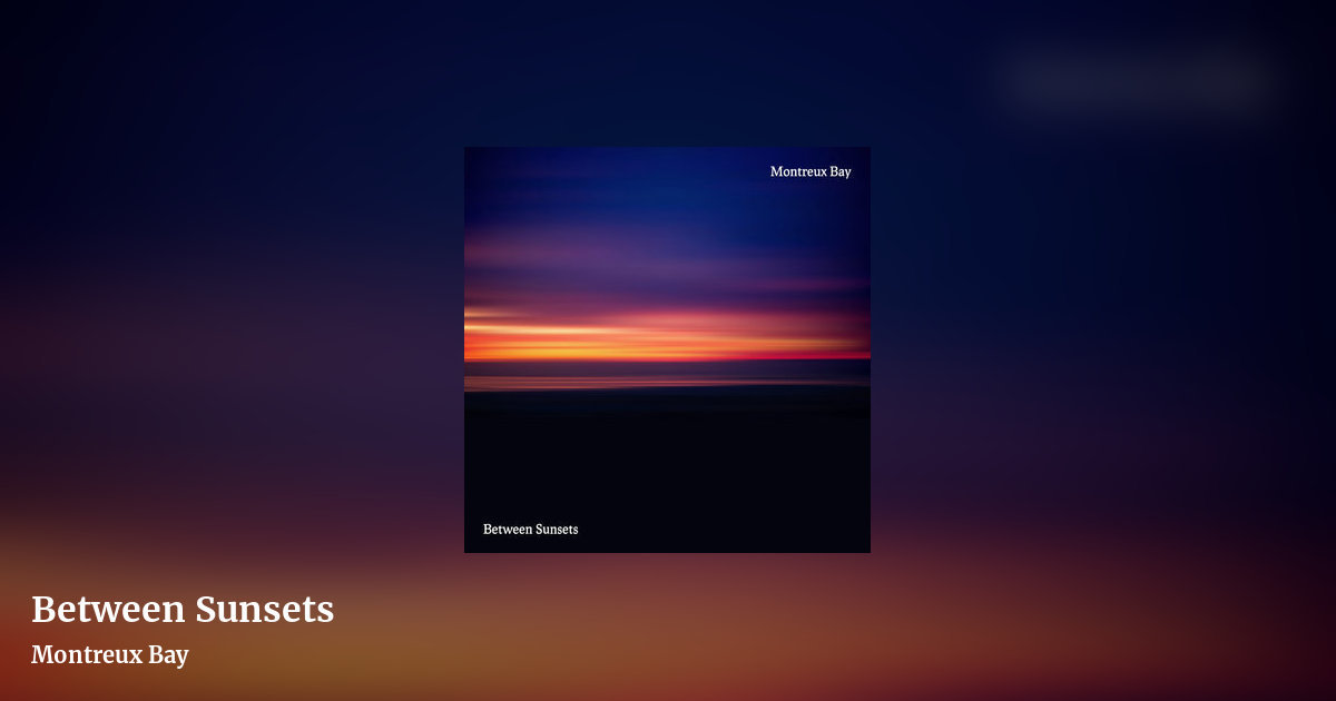 Between Sunsets by Montreux Bay, landscape clean share image
