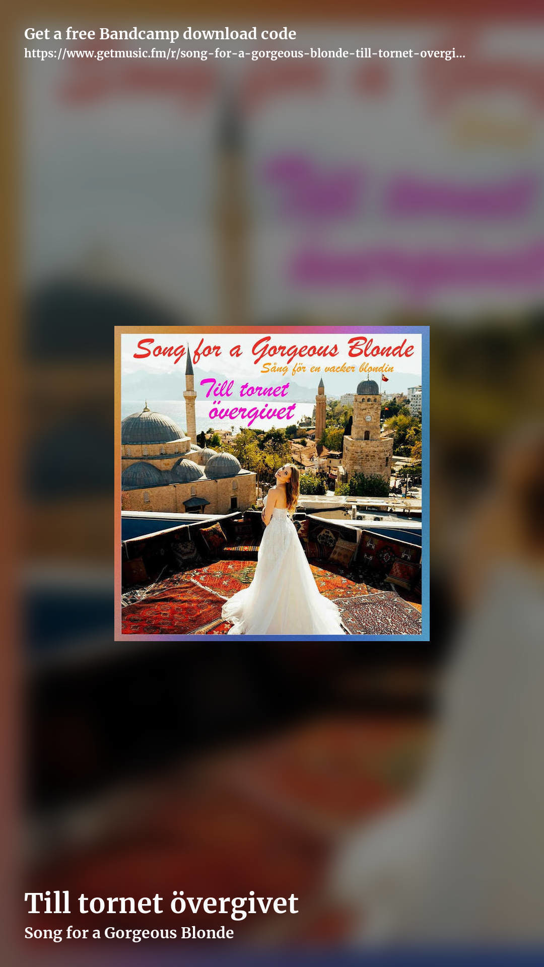 Till tornet övergivet by Song for a Gorgeous Blonde, story promo share image
