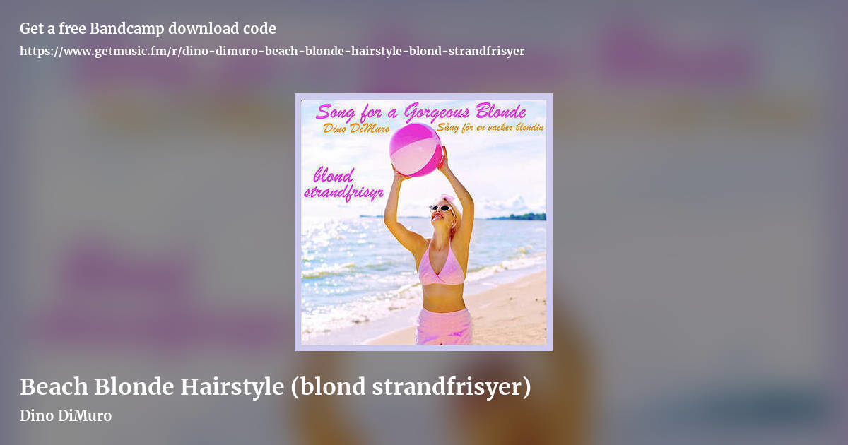 Beach Blonde Hairstyle (blond strandfrisyer) by Dino DiMuro, landscape promo share image