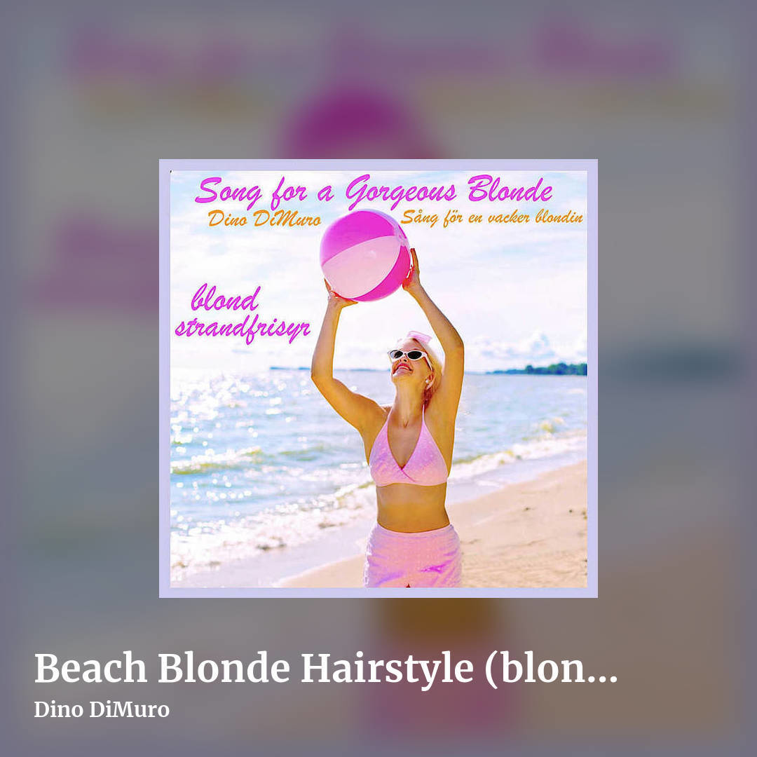 Beach Blonde Hairstyle (blond strandfrisyer) by Dino DiMuro, square clean share image