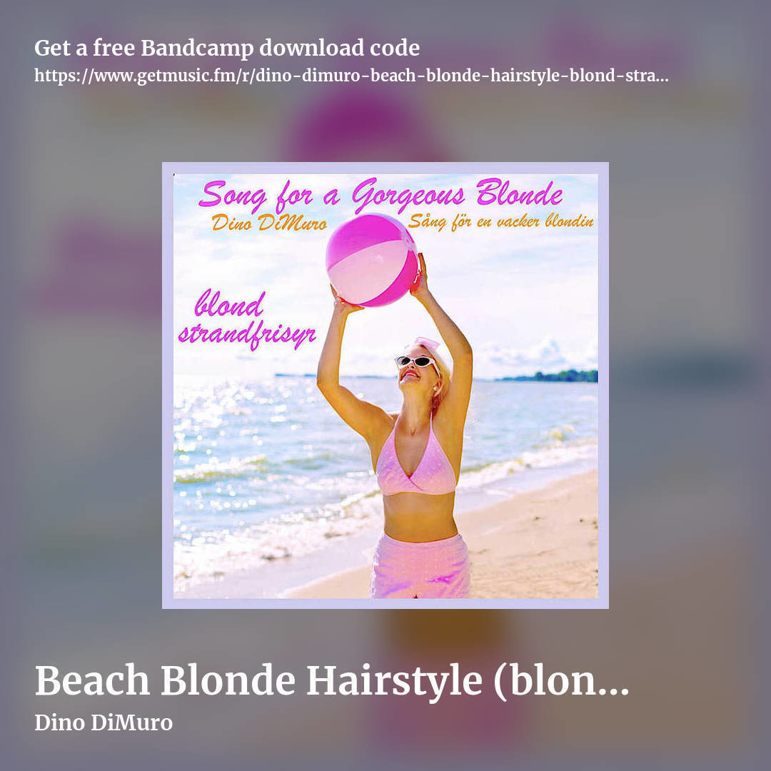 Beach Blonde Hairstyle (blond strandfrisyer) by Dino DiMuro, square promo share image