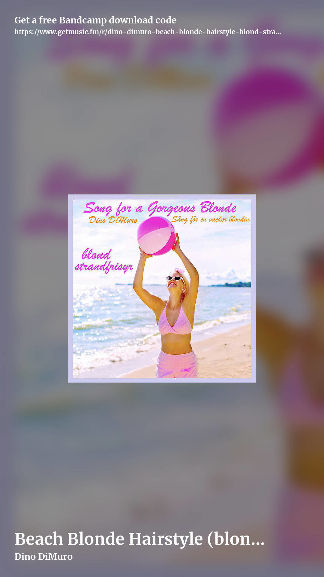 Beach Blonde Hairstyle (blond strandfrisyer) by Dino DiMuro, story promo share image
