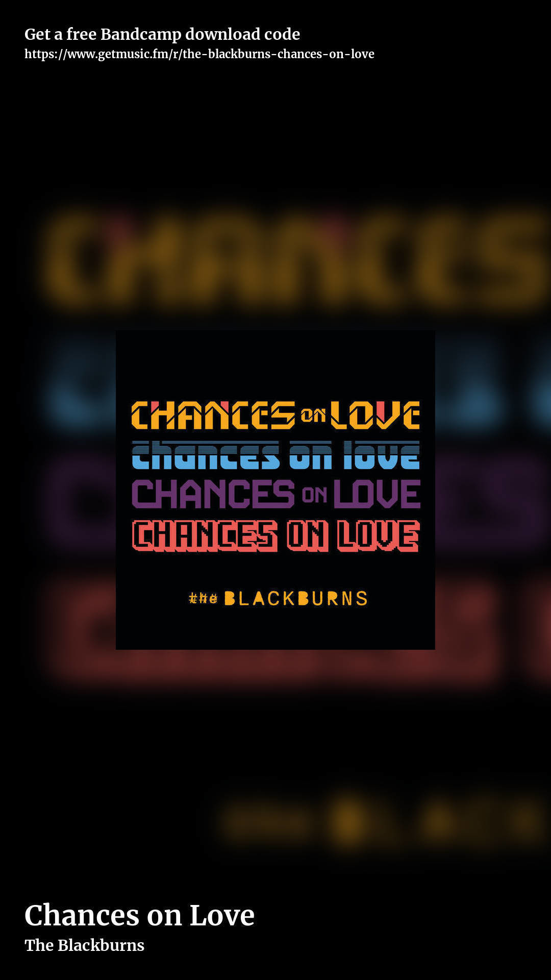 Chances on Love by The Blackburns, story promo share image