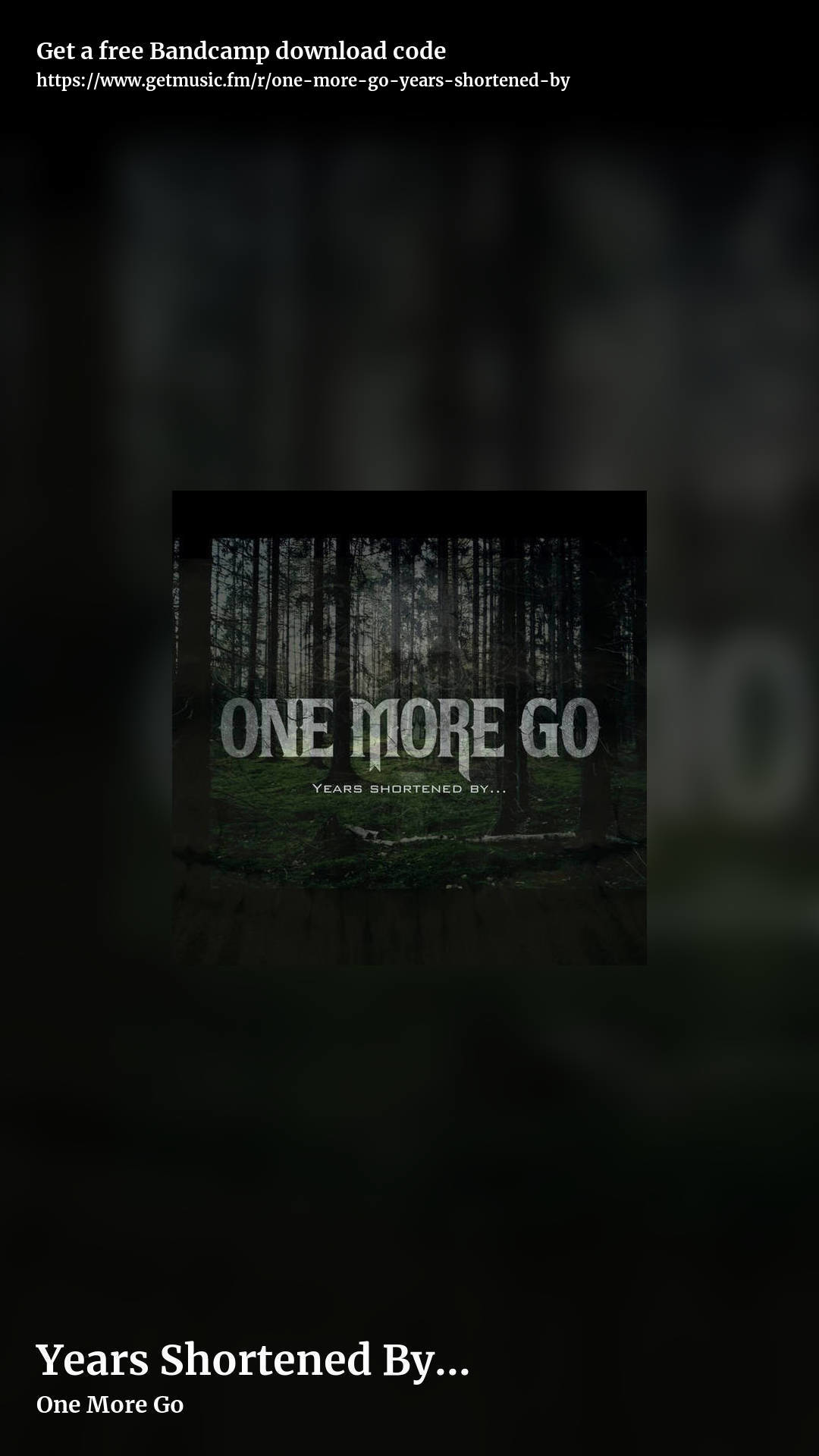 Years Shortened By... by One More Go, story promo share image