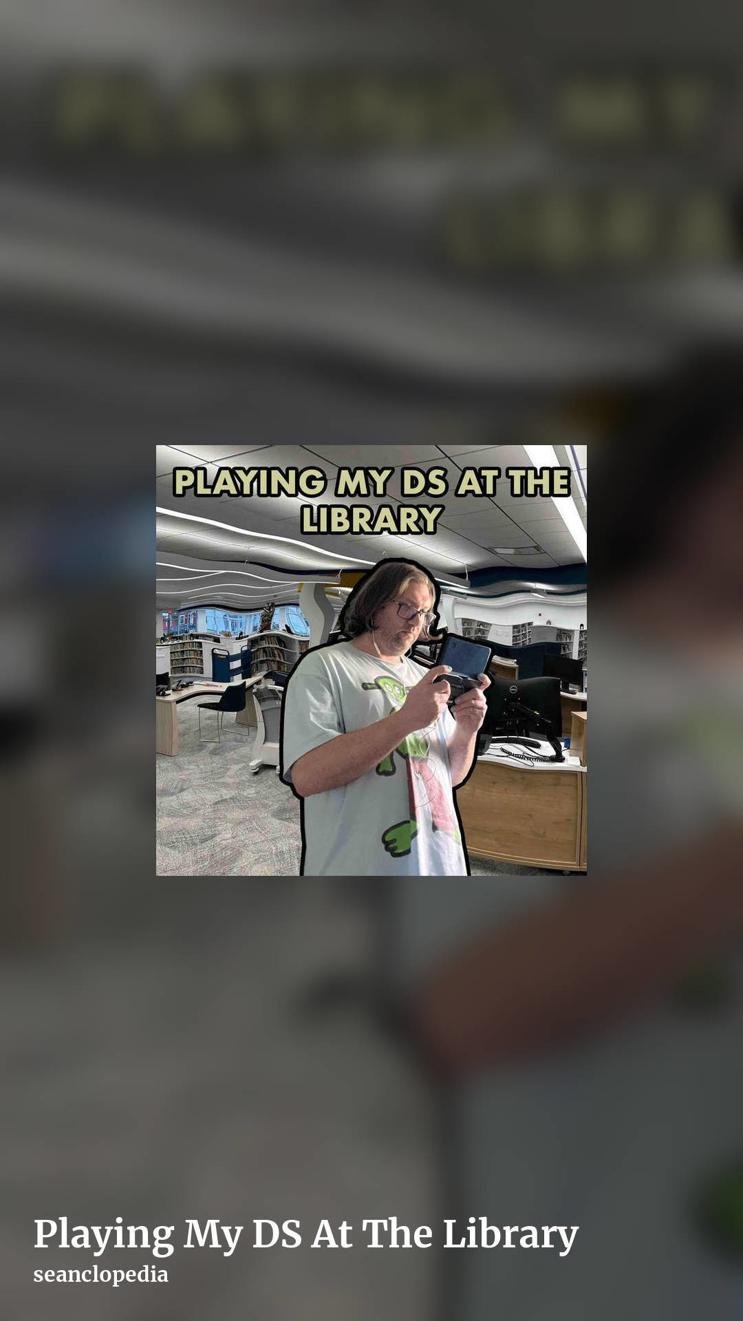 Playing My DS At The Library by seanclopedia, story clean share image