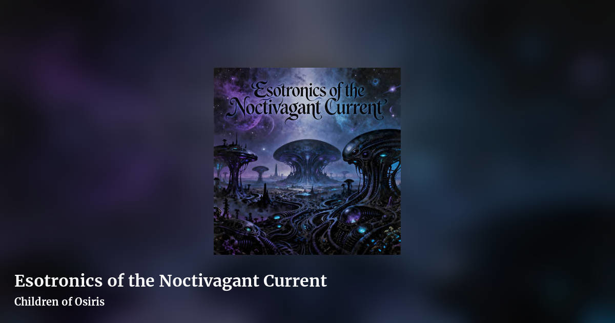 Esotronics of the Noctivagant Current by Children of Osiris, landscape clean share image
