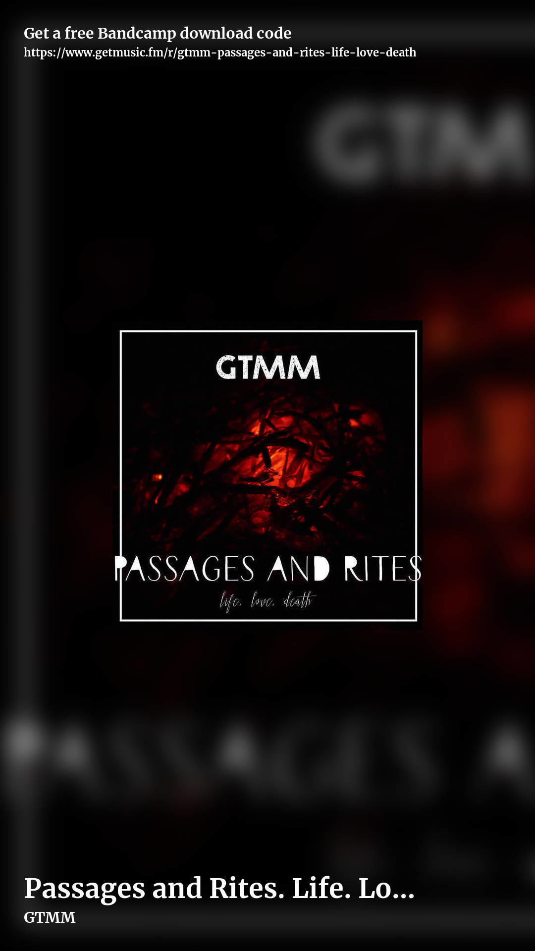 Passages and Rites. Life. Love. Death. by GTMM, story promo share image
