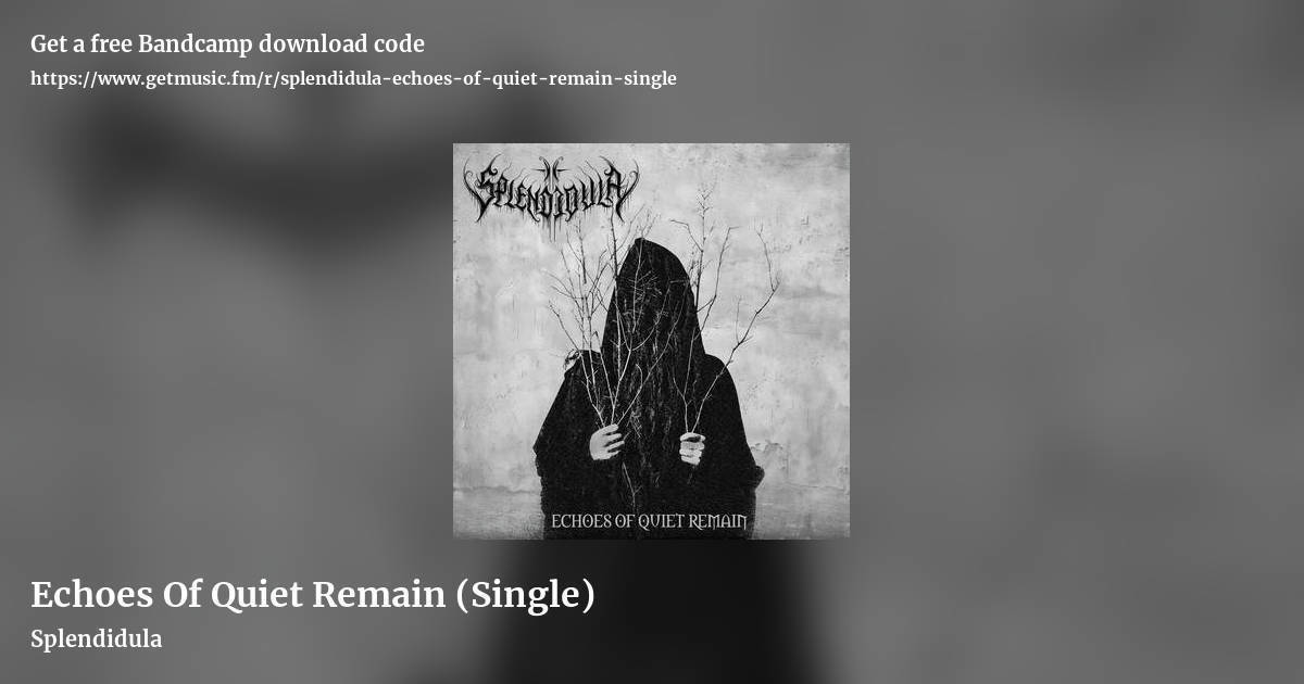 Echoes Of Quiet Remain (Single) by Splendidula, landscape promo share image
