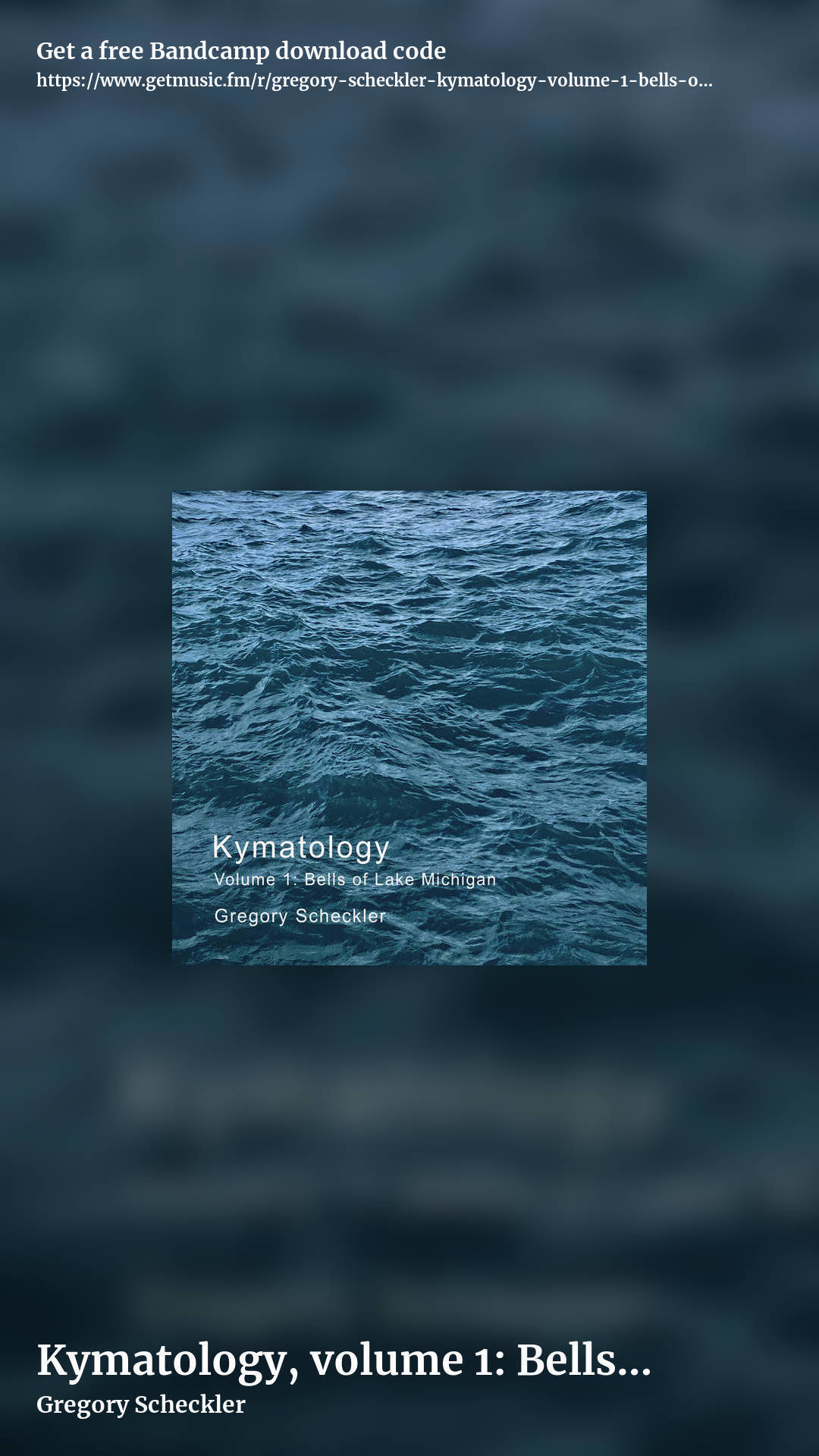 Kymatology, volume 1: Bells of Lake Michigan by Gregory Scheckler, story promo share image