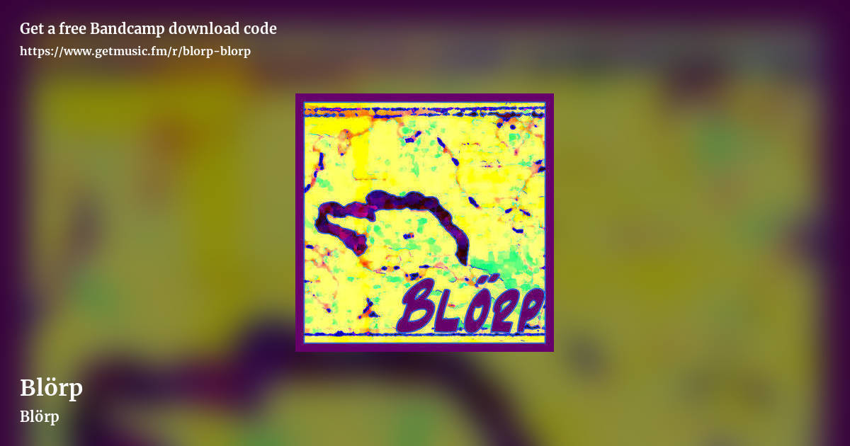 Blörp by Blörp, landscape promo share image