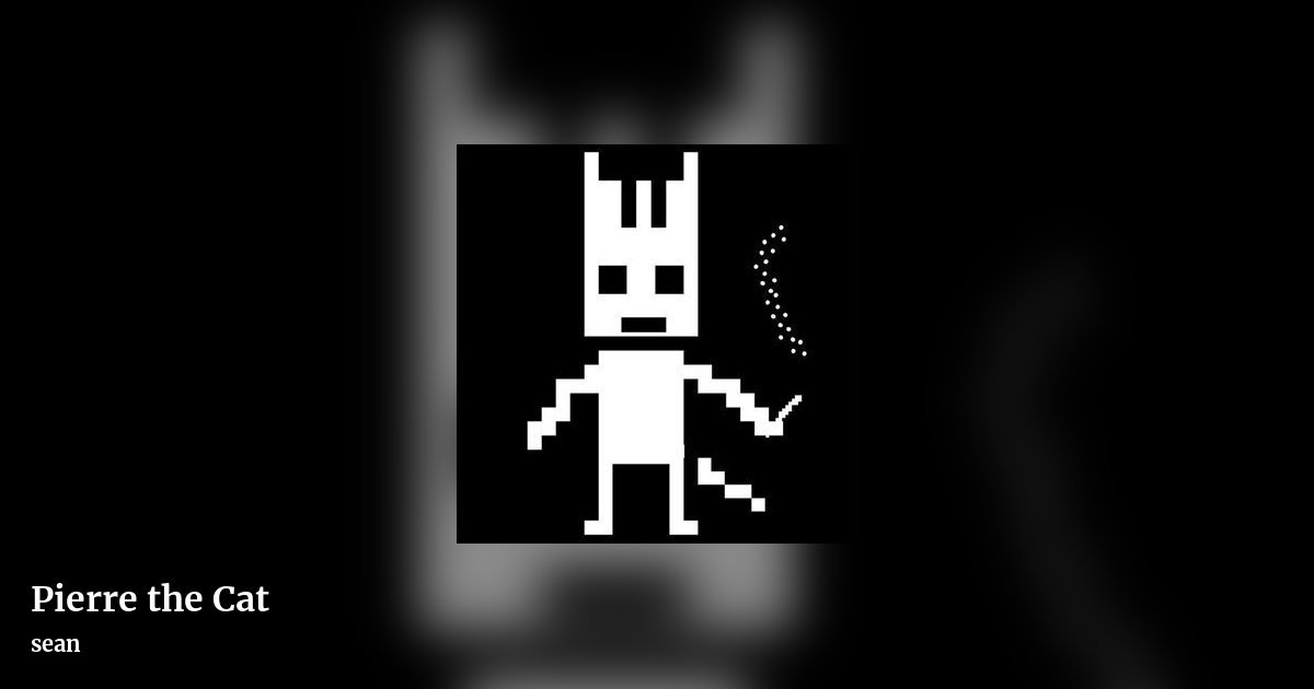Pierre the Cat by sean, landscape clean share image