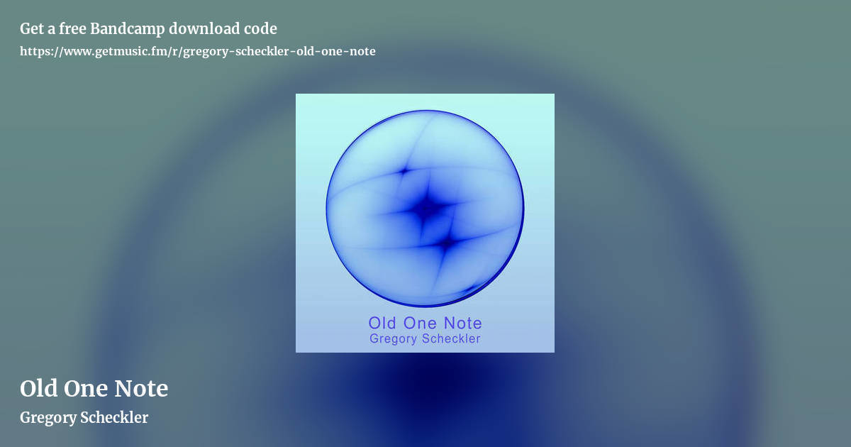 Old One Note by Gregory Scheckler, landscape promo share image