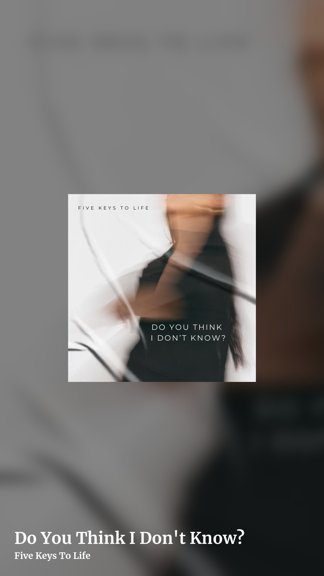Do You Think I Don't Know? by Five Keys To Life, story clean share image