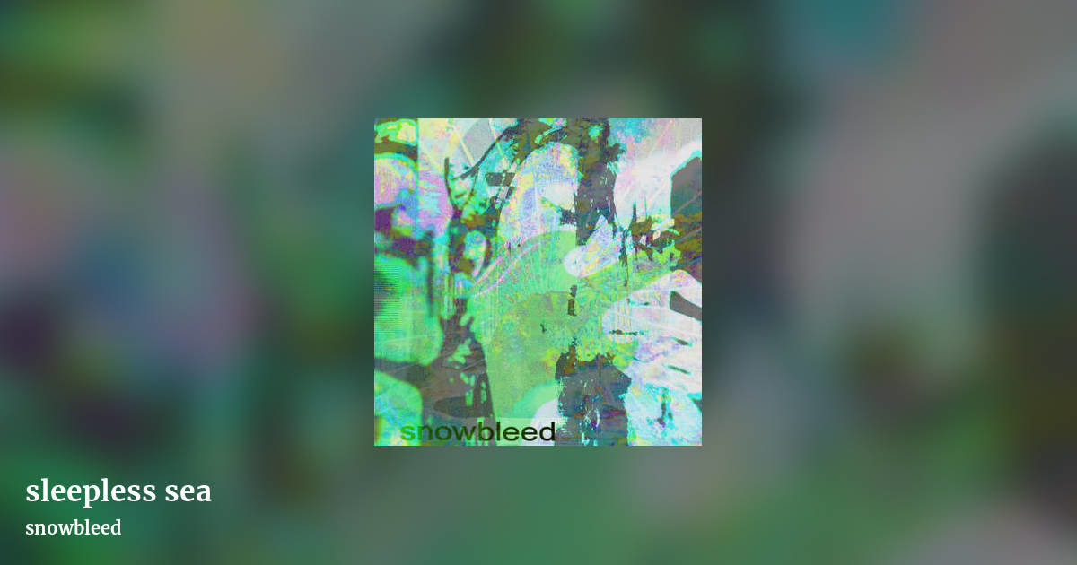 sleepless sea by snowbleed, landscape clean share image