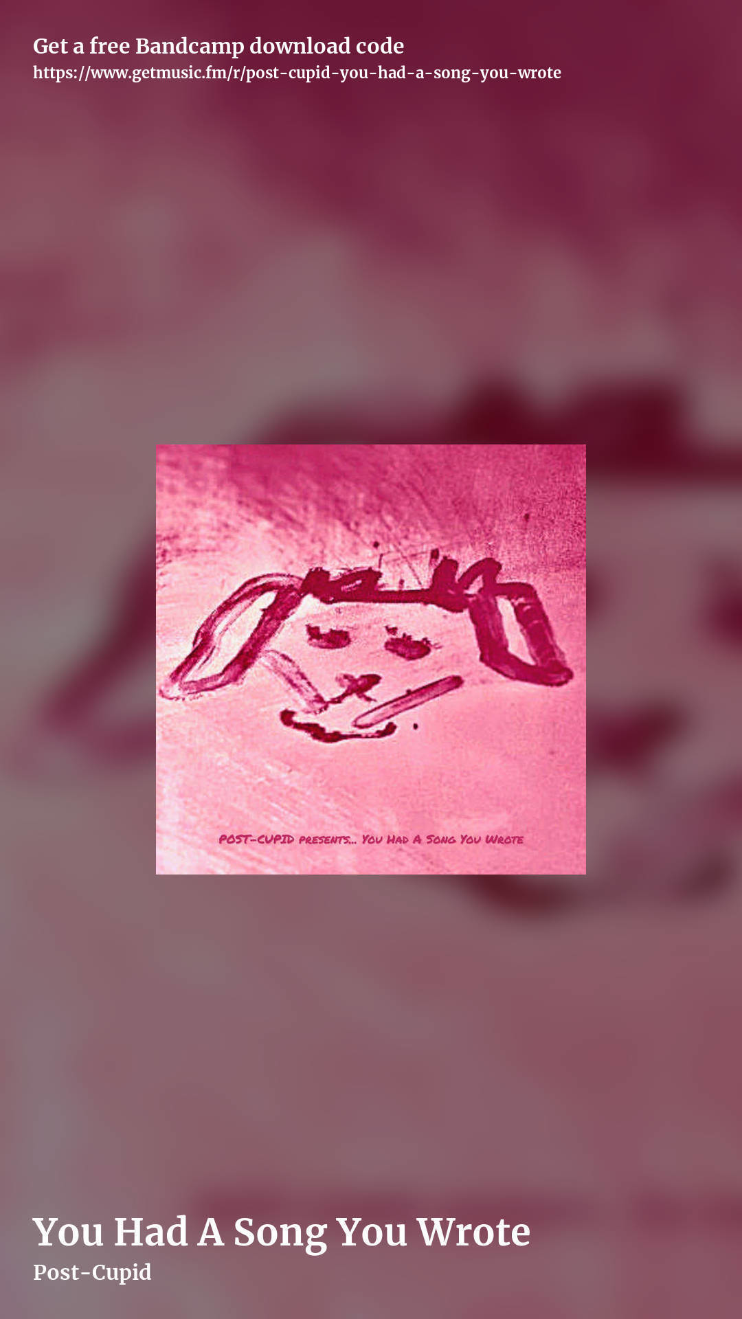 You Had A Song You Wrote by Post-Cupid, story promo share image