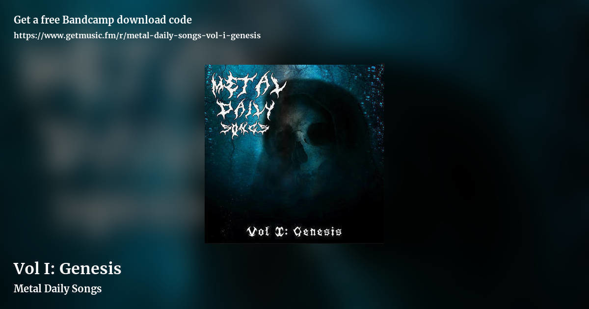 Vol I: Genesis by Metal Daily Songs, landscape promo share image
