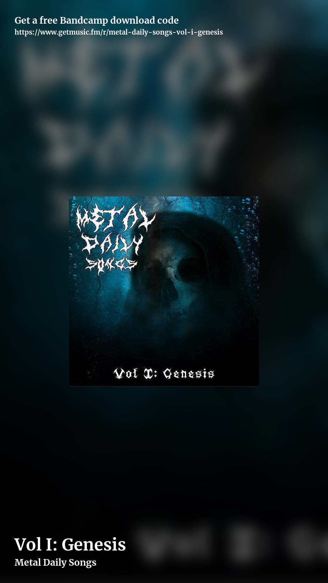 Vol I: Genesis by Metal Daily Songs, story promo share image