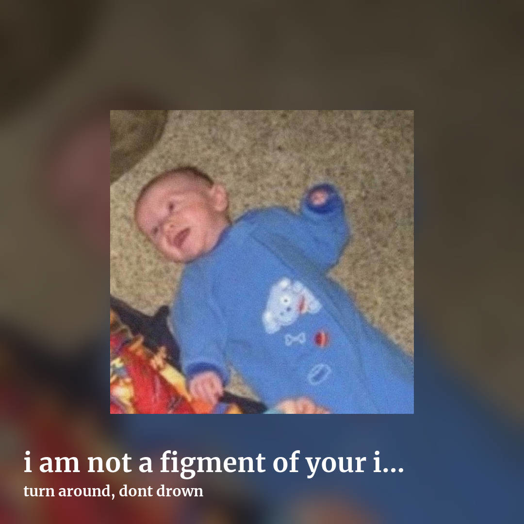 i am not a figment of your imagination by turn around, dont drown, square clean share image