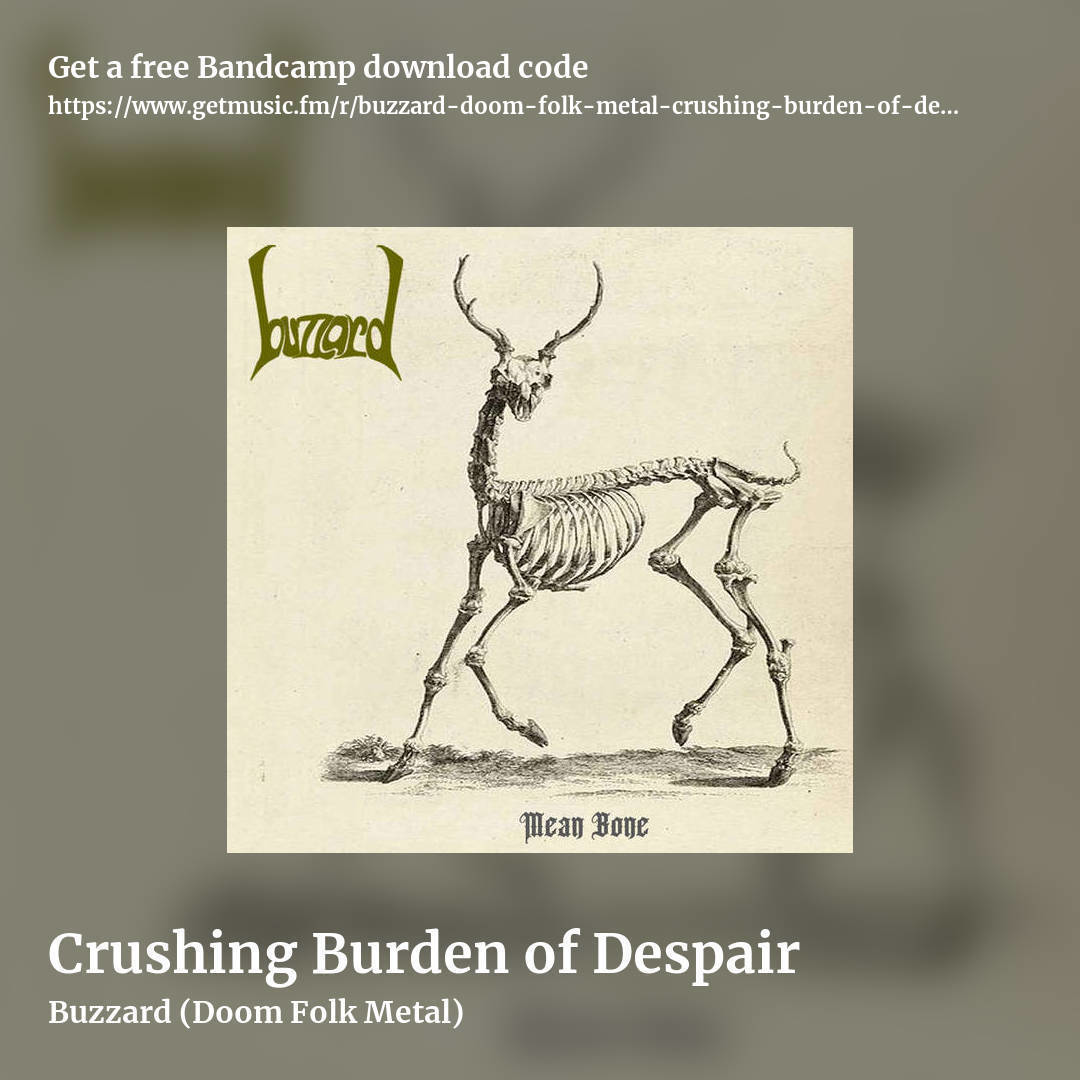 Crushing Burden of Despair by Buzzard (Doom Folk Metal), square promo share image
