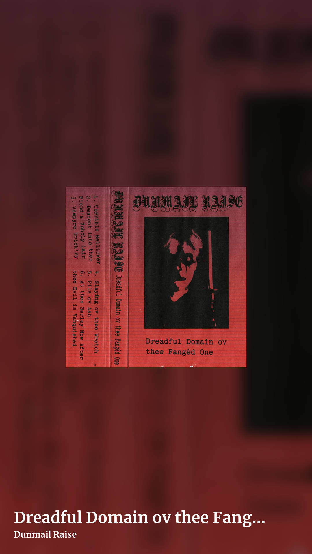Dreadful Domain ov thee Fangéd One by Dunmail Raise, story clean share image