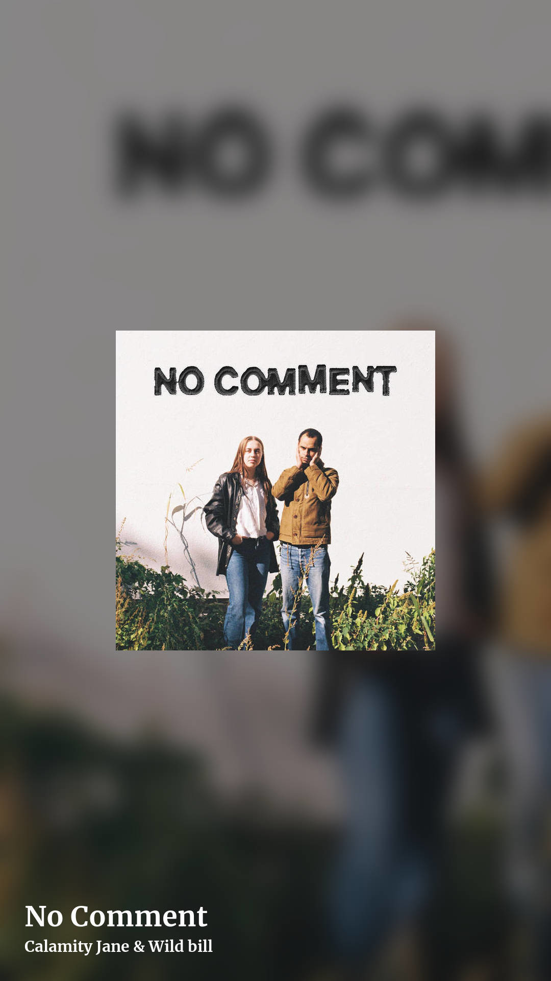 No Comment by Calamity Jane & Wild bill, story clean share image