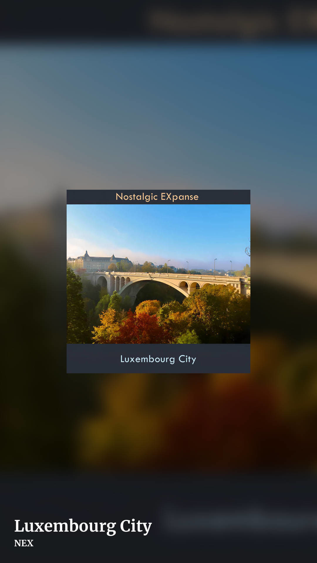 Luxembourg City by NEX, story clean share image
